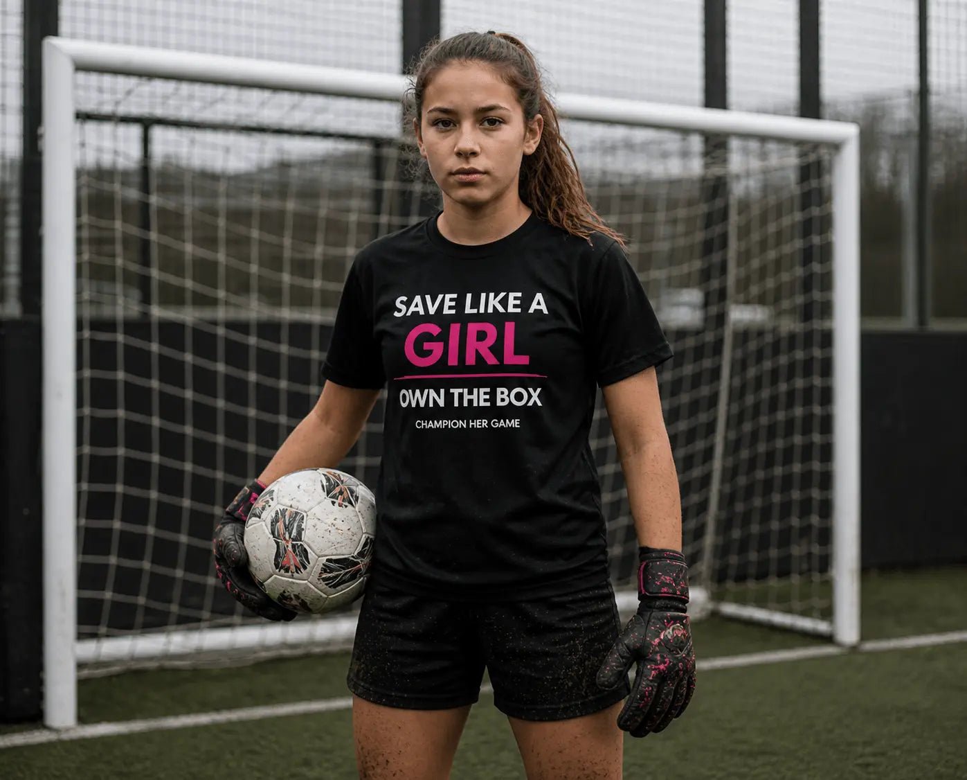 SAVE LIKE A GIRL – Goalkeeper Training Top for Girls - Champion Her Game