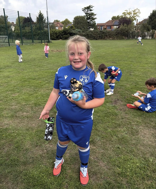 Champion Of The Month - Phoebe - She found confidence her confidence on the pitch - Champion Her Game