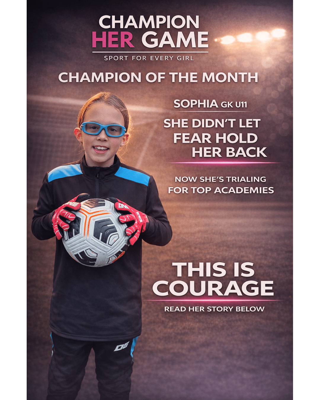 Champion of the Month: Sophia – Finding Confidence Through Football - Champion Her Game